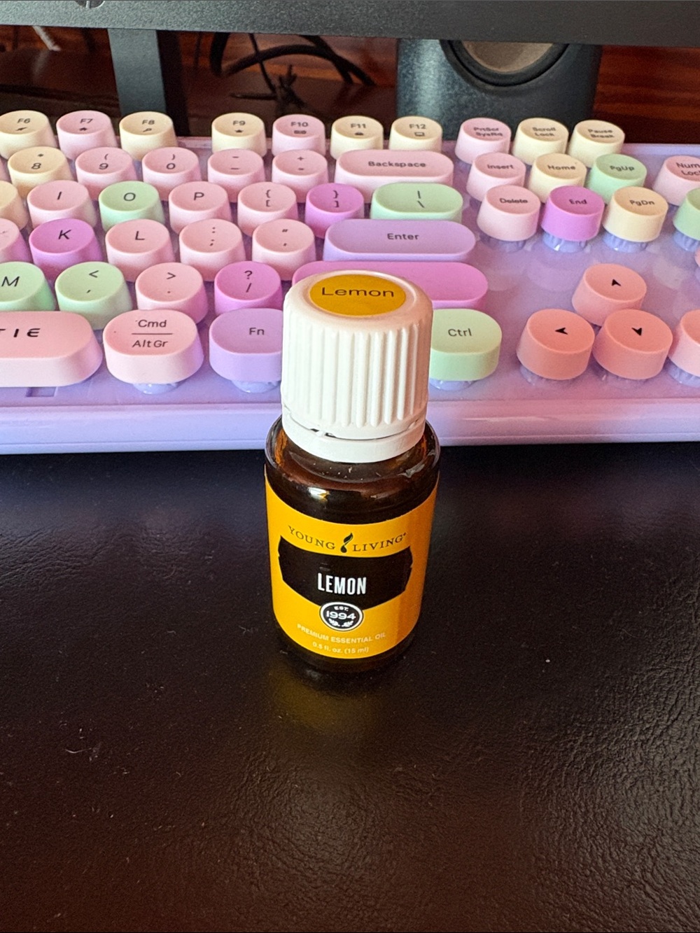 Young Living Lemon Essential Oil - Yellow & White Bottle